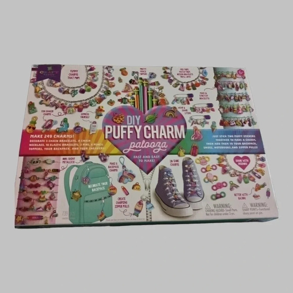Palooza puffy charms jewelry craft kit  249 pcs ages 6+ - Picture 2 of 6